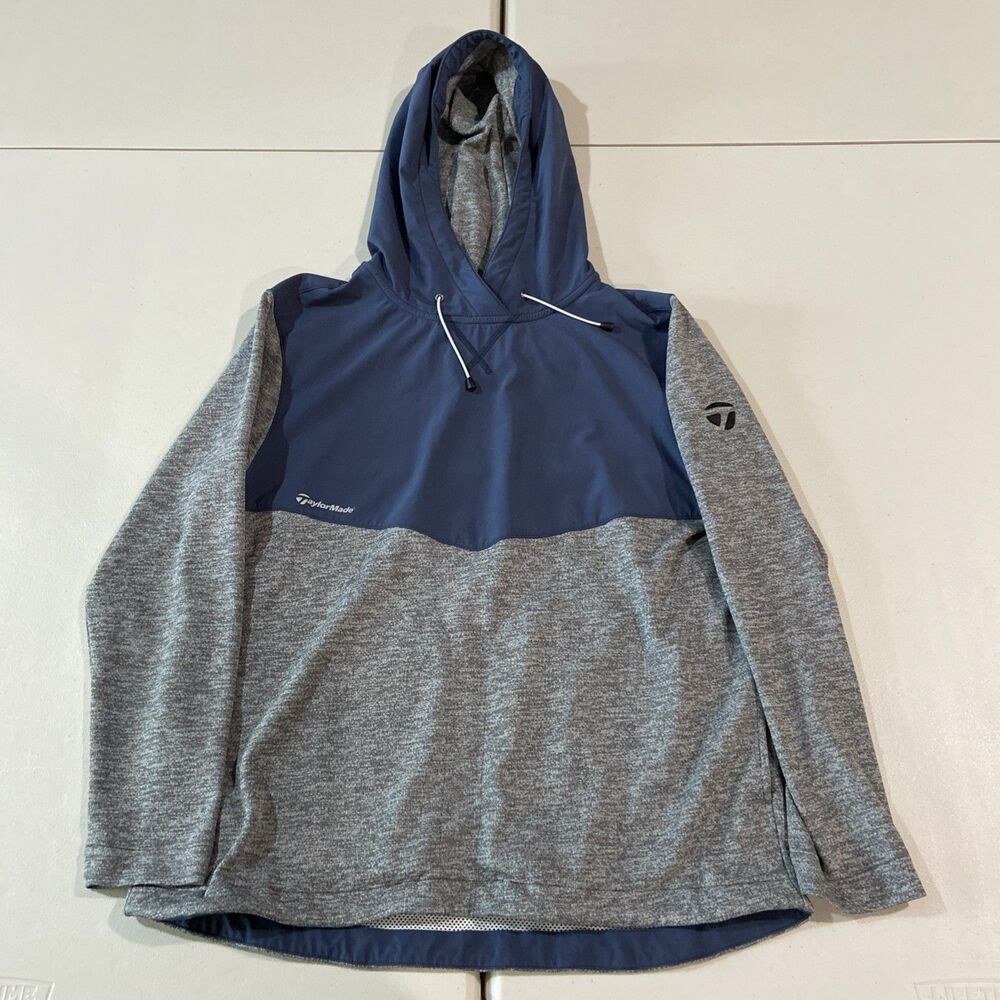 Taylormade x Zero Restriction Champ Hoodie Mens Medium Blue Gray Zip Golf